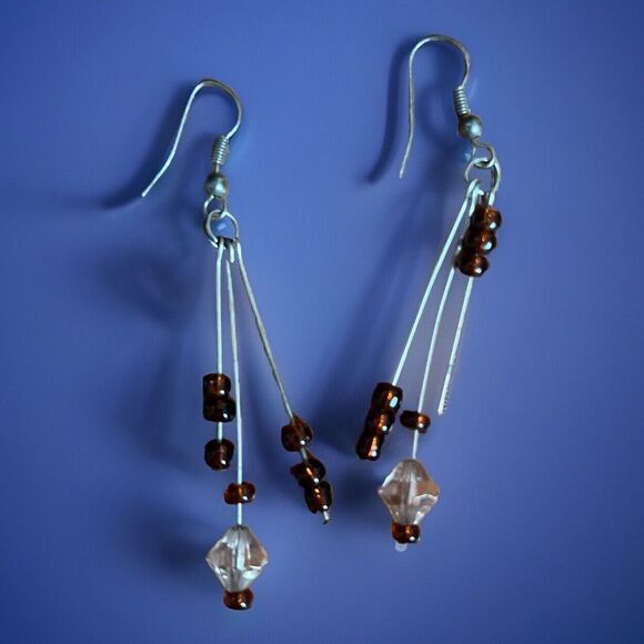 Dangle Earrings Lot 4 Chandelier Drop Artisan Vintage Festival Boho Fairy Hippie - Picture 5 of 9